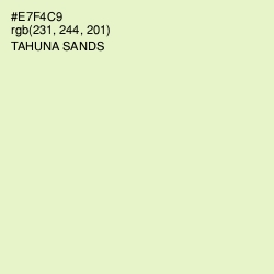 #E7F4C9 - Tahuna Sands Color Image